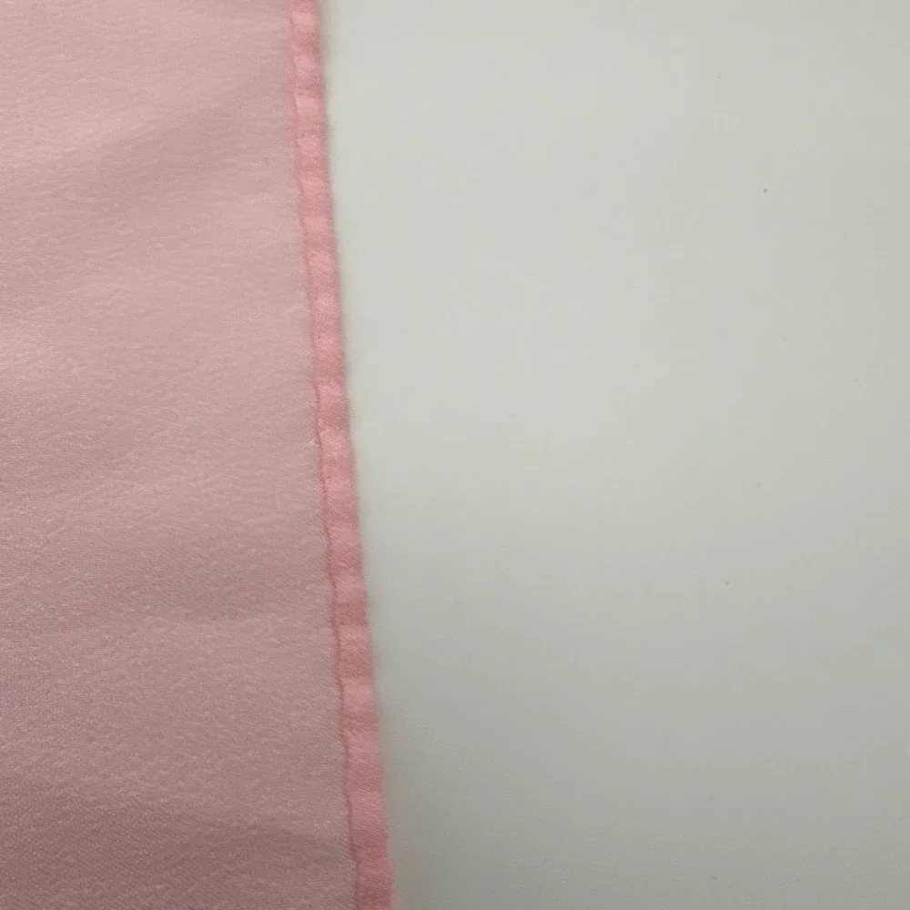 Vintage Pink Square Sheer Chiffon Neckerchief Bandana Solid Pastel Accessory